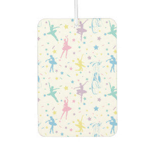 Girly Ballerina Dancer - Ballet Pattern Car Air Freshener