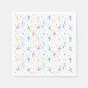 Girly Ballerina Dancer - Ballet Pattern Napkin