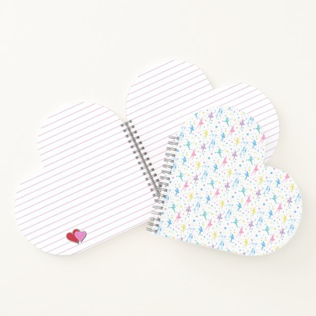 Girly Ballerina Dancer - Ballet Pattern Notebook (Inside)