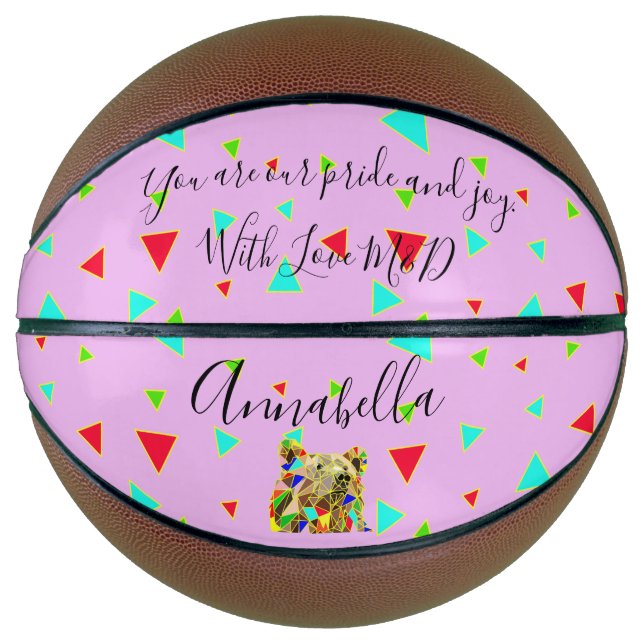 Girly bear template basketball (Front)