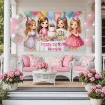 Girly Birthday Party Pink Personalised