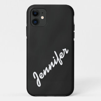 Girly, Black Chalkboard with Name iPhone 5 Case