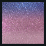 Girly Blue Pink Sparkly Glitter Ombre Gradient Faux Canvas Print<br><div class="desc">This elegant, glamourous, and chic print is perfect for the trendy and stylish girly girl. It features a faux printed sparkly cobalt blue glitter into rose pink into light pink triple gradient ombre. It's modern, pretty, girly, unique, and cool. ***IMPORTANT DESIGN NOTE: For any custom design request such as matching...</div>