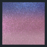 Girly Blue Pink Sparkly Glitter Ombre Gradient Faux Canvas Print<br><div class="desc">This elegant, glamourous, and chic print is perfect for the trendy and stylish girly girl. It features a faux printed sparkly cobalt blue glitter into rose pink into light pink triple gradient ombre. It's modern, pretty, girly, unique, and cool. ***IMPORTANT DESIGN NOTE: For any custom design request such as matching...</div>