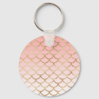 Girly Blush Pink and Gold Mermaid Glitter Sparkles