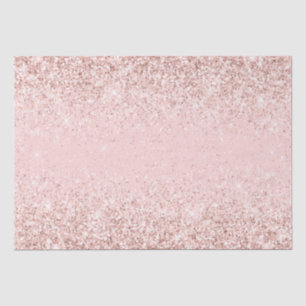 Girly Blush Pink Sparkle Glitter Tissue Paper