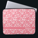 Girly Blush Pink Tropical Flowers Monogram Laptop Sleeve<br><div class="desc">Girly Blush Pink Tropical Flowers Monogram Laptop Sleeve. Easy to customise with text,  fonts,  and colours. Created by Zazzle pro designer BK Thompson exclusively for Cedar and String; please contact us if you need assistance with the design.</div>