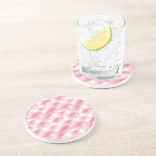 Girly Blush Pink Tufts Coaster