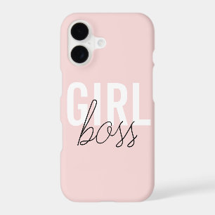 Girly blush typography script girl boss