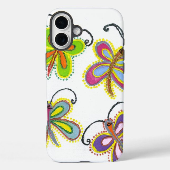 Girly Butterfly Case-Mate iPhone Case (Back)