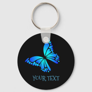 Girly Butterfly Design Keychain