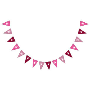 Girly Cartoonish Princesses Celebrates Bunting