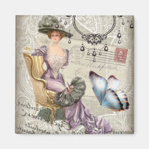 girly chandelier Vintage victorian Magnet