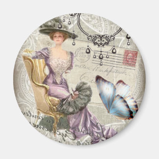 girly chandelier Vintage victorian Magnet