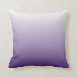 Girly Chic minimalist ombre lilac lavender purple Cushion