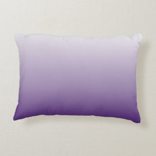 Girly Chic minimalist ombre lilac lavender purple Decorative Cushion