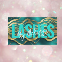 Girly Chic Typography Beauty Makeup Artist Lashes