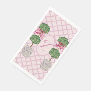 Girly Chinoiserie Ginger Jar Jars Topiary Napkin