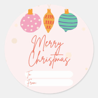 Girly Christmas Gift Sticker