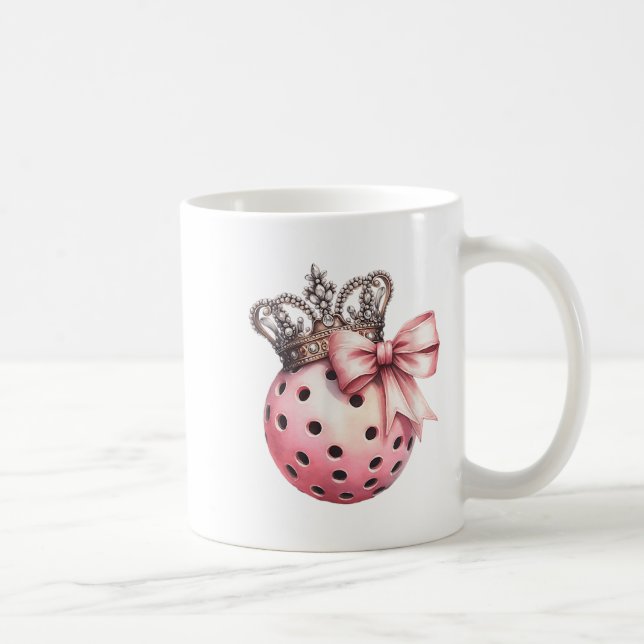 Girly Ckleball Princess Queen Crown For Women  Coffee Mug (Right)