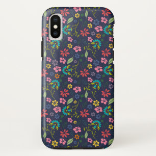Girly Colourful Boho Spring Flowers iPhone XS Case
