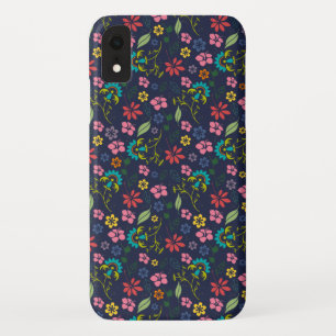 Girly Colourful Boho Spring Flowers iPhone XR Case