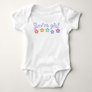 Girly-Cue Flower Girl Baby Bodysuit