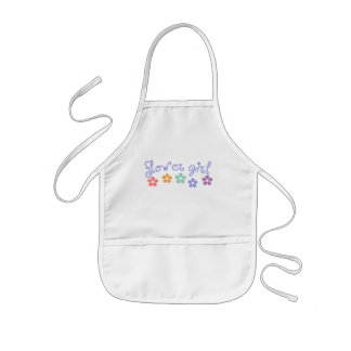 Girly-Cue Flower Girl Kids Apron