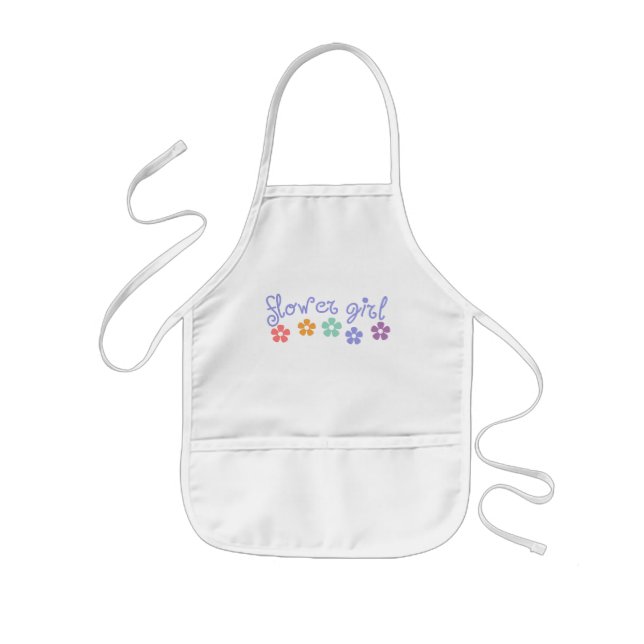 Girly-Cue Flower Girl Kids Apron (Front)