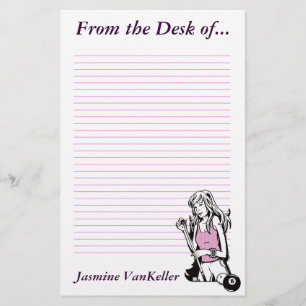 Girly Cue Stationery