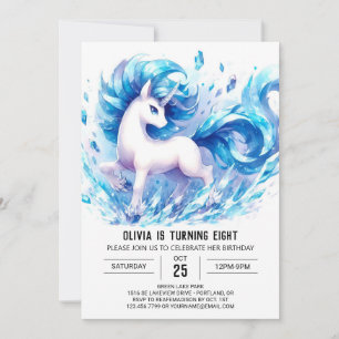  Girly Custom Horse Birthday  Invitation