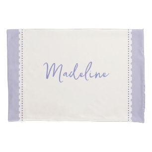 Girly Custom Lavender & Creme Pillowcase