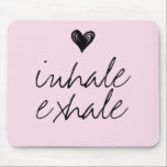 Girly cute heart minimal blush pink quote mouse pad<br><div class="desc">Girly cute heart minimal blush pink quote mouse pad</div>