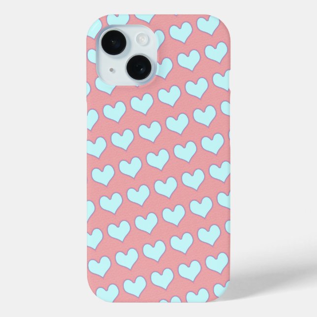 girly cute love hearts Case-Mate iPhone case (Back)