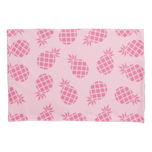 Girly cute summer pastel pink pineapple pattern pillowcase