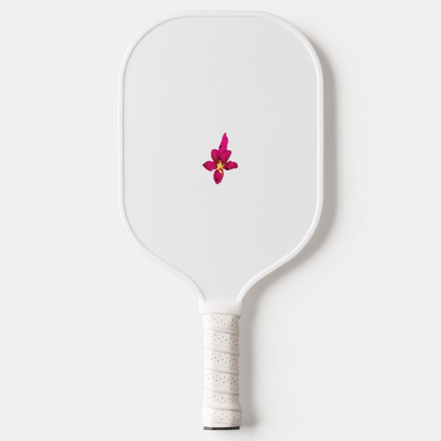 Girly Design, Light Gold, Purplish Red Pickleball Paddle (Front)