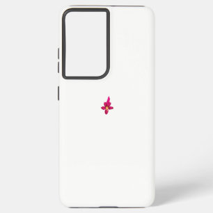 Girly Design, Light Gold, Purplish Red Samsung Galaxy Case