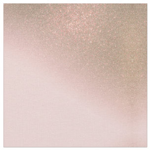 Girly Diagonal Gold Blush Pink Ombre Gradient Fabric