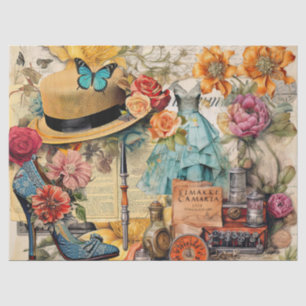 Girly Dreams Collage Tissue Paper