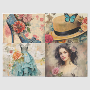 Girly Dreams Collage Tissue Paper
