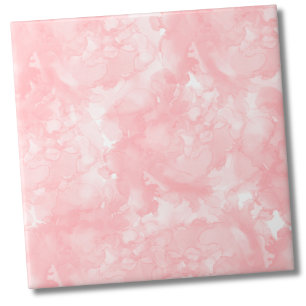 Girly Elegant Pink Ceramic Tile