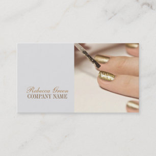 girly fashion beauty nail artist nail salon business card
