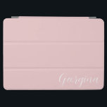 Girly Feminine Pink Script Name iPad Air Cover<br><div class="desc">Girly Feminine Pink Script Name iPad Protective Customised Cover</div>
