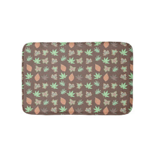 Girly Floral Pattern Bath Mat