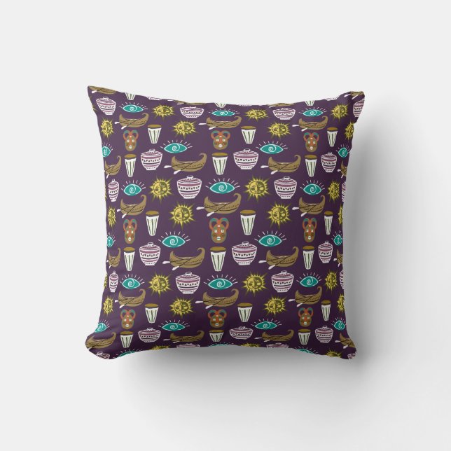 Girly Floral Pattern Cushion (Front)