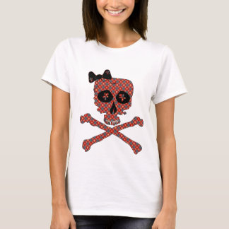 Girly Floral Skull T-Shirt