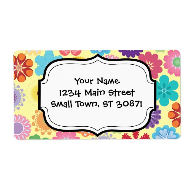 Girly Flower Power Colourful Floral Pattern Gifts (Front)