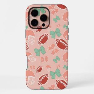 Girly Football Bow Pattern Phone Case
