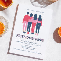 Girly Friendsgiving Thanksgiving Party Invitation