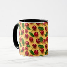 Girly Fruit Pretty Summer Cherry Pattern